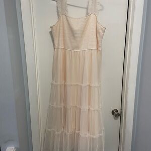 PrettyGarden Cream Sleeveless Dress